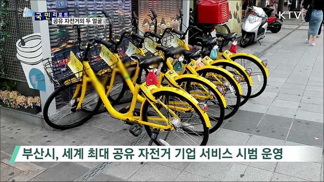 '공유 자전거 서비스' 호응 속 관리 허술