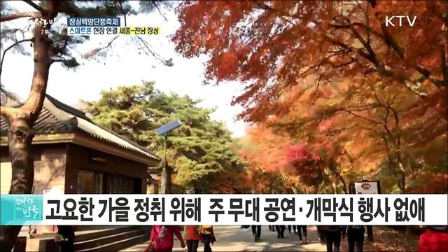 오색단풍이 절정을 이루는 '장성백양단풍축제'