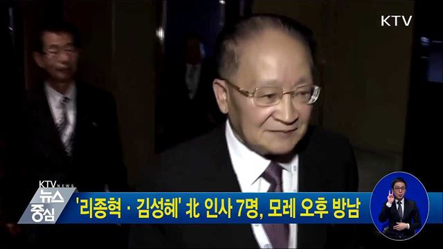 '리종혁·김성혜' 北 인사 7명, 모레 오후 방남