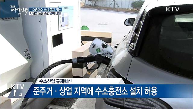 수소충전소 도심 설치···저위험 드론 승인 없이 비행