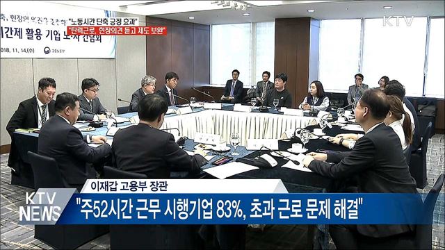 이재갑 "탄력근로, 현장의견 듣고 제도 보완"