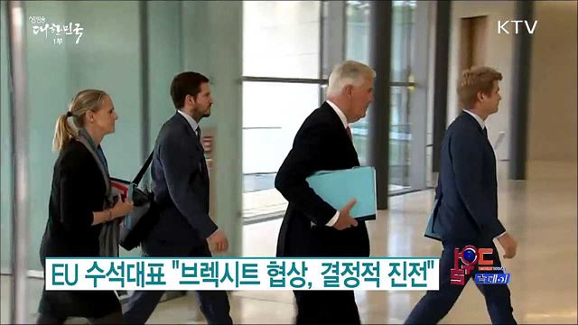 EU 수석대표 "브렉시트 협상, 결정적 진전" [월드 투데이]