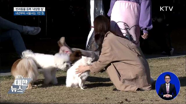 반려동물 내장칩, 내년부터 서울서는 '1만 원'