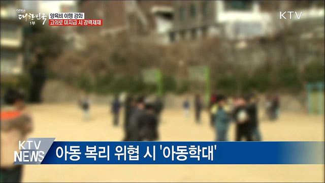 양육비 고의로 안 주면 면허정지·출국금지