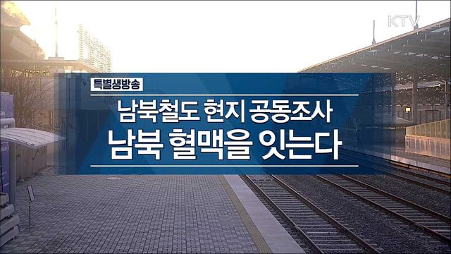 남북철도 현지 공동조사 - 남북 혈맥을 잇는다