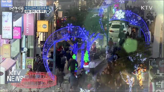 트리 밝히고 방어도 잡아요···겨울축제 시작