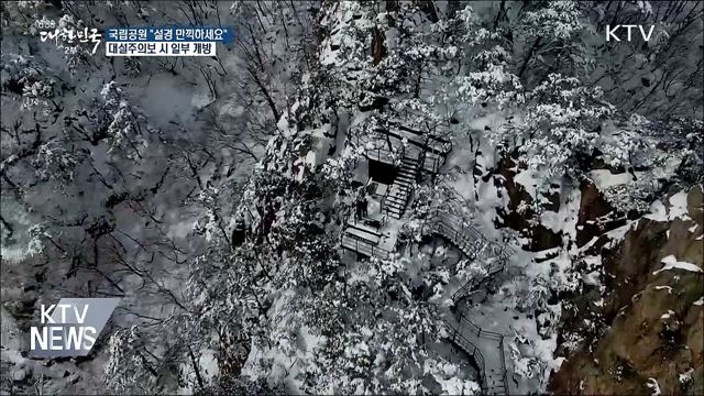 국립공원 대설주의보 시 일부 개방···"설경 만끽하세요"