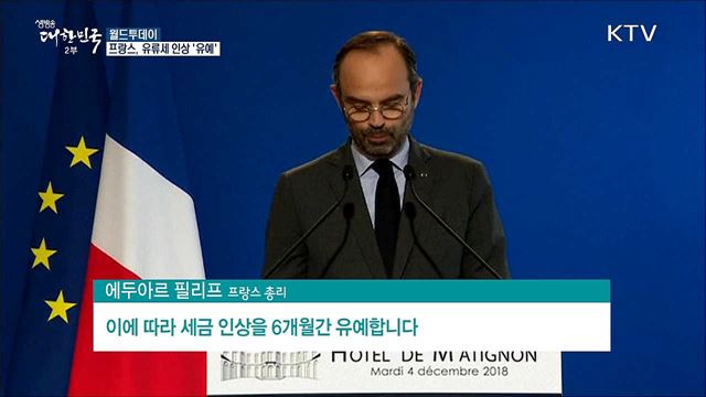 프랑스, 유류세 인상 '유예' 발표 [월드 투데이]