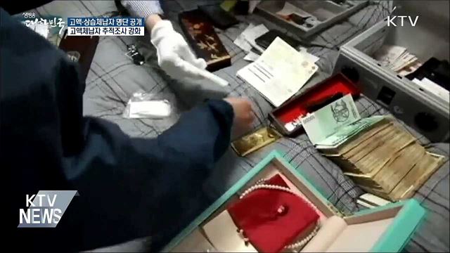 고액·상습체납자 7천여 명 명단 공개