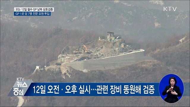 남북, 12일 '철수 GP' 상호검증