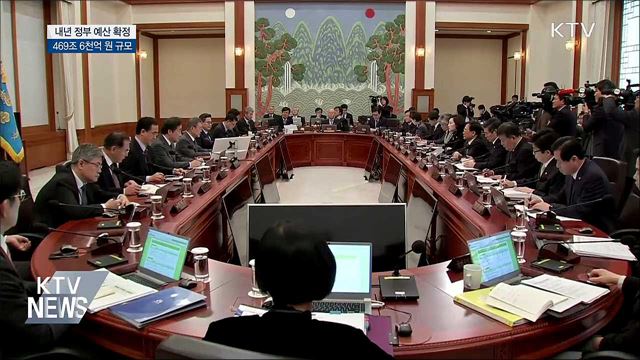 내년 정부 예산 확정···469조 6천억 원 규모