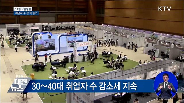 지난달 취업자 수 증가 폭 '10개월 만에 최대'