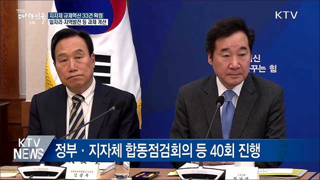 지자체 건의 33건 규제혁신···일자리 개선 등 기대