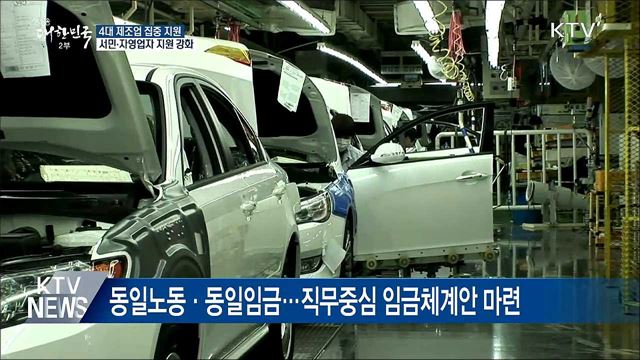 '제조업 4대 분야' '자영업자' 지원 강화