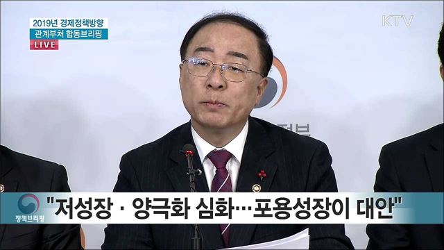 2019년 경제정책방향 관계부처 합동 브리핑