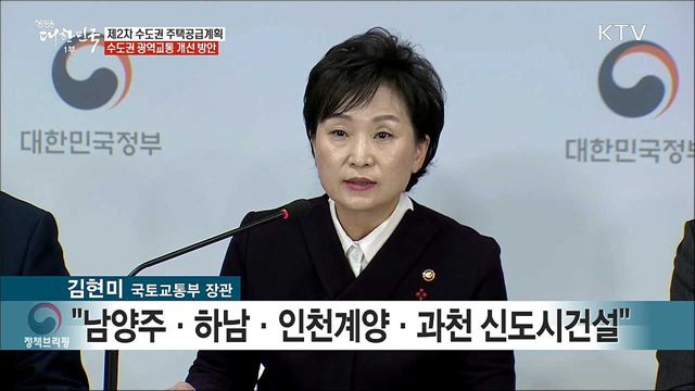 제2차 수도권 주택공급계획 및 수도권 광역교통 개선 방안