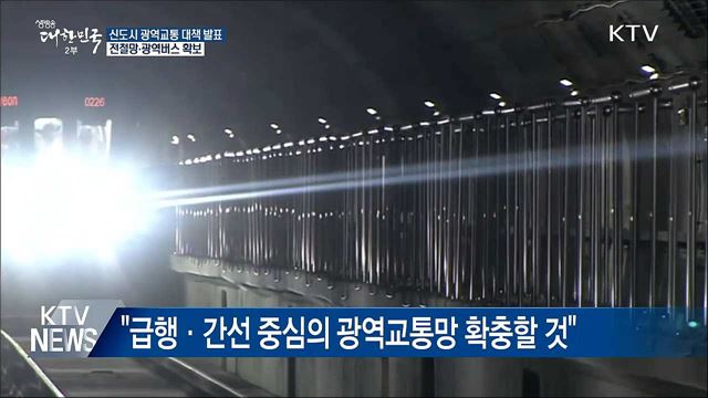 GTX 조기 착공···광역교통망 대폭 확충