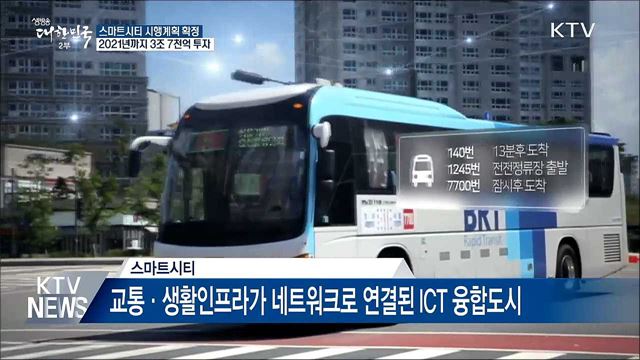 스마트시티 시행계획 확정···3조 7천억 원 투자