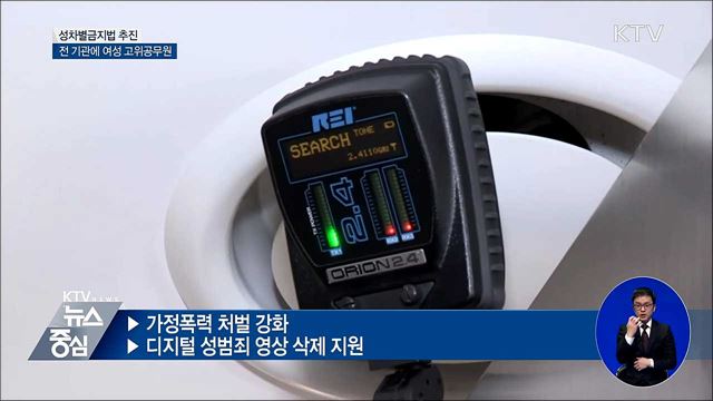 성차별금지법 제정···가정폭력 처벌 강화