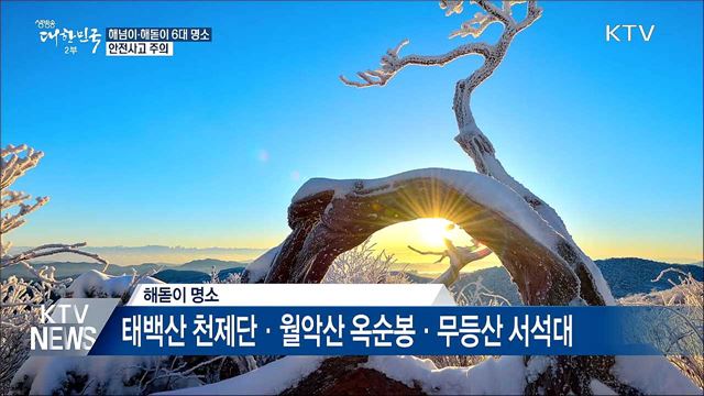국립공원 해넘이·해돋이 6대 명소