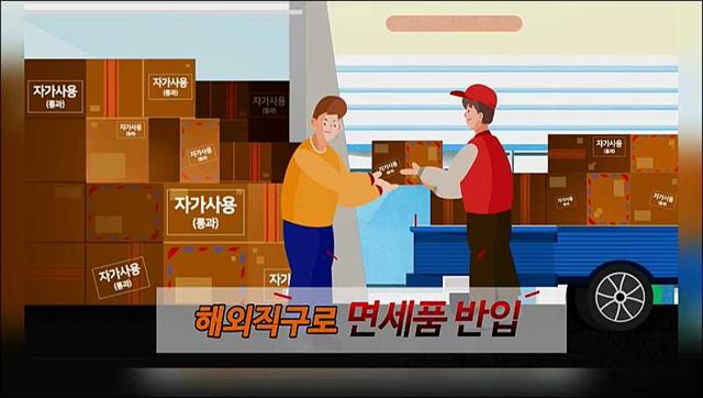 해외직구물품 면세규정 함께 지켜요 - 관세청