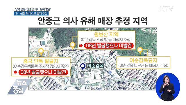 안중근 의사 유해 남북 공동발굴 추진