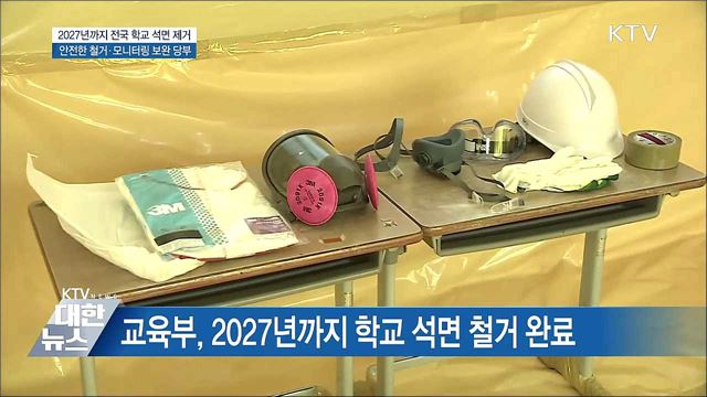"학교 석면철거, 제도보완·모니터링 강화할 것"