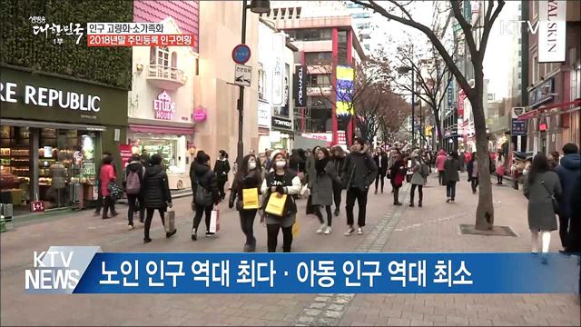 인구 고령화 심화···소가족화 뚜렷