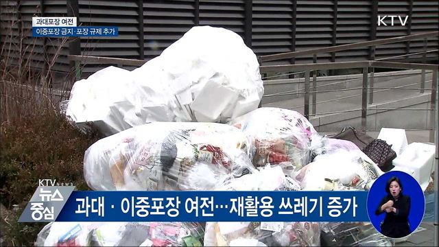 과대포장 여전···'이중·과대' 포장 퇴출