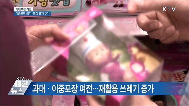 과대포장 여전···'이중·과대' 포장 퇴출