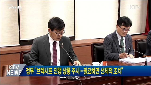 정부 "브렉시트 진행 상황 주시···필요하면 선제적 조치"