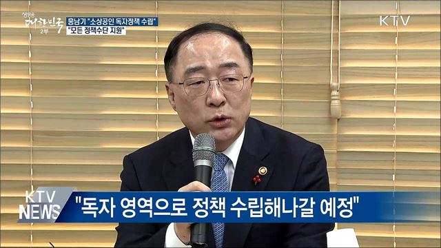 홍남기 "자영업·소상공인 독자정책 수립"