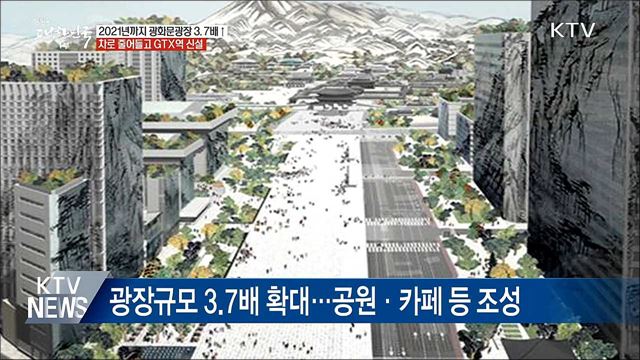 광화문광장 재탄생···3.7배 확대·GTX역 신설