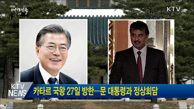카타르 국왕 27일 방한···문 대통령과 정상회담