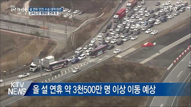 설 연휴 고속도로 통행료 면제