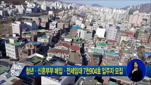청년·신혼부부 매입·전세임대 7천904호 입주자 모집