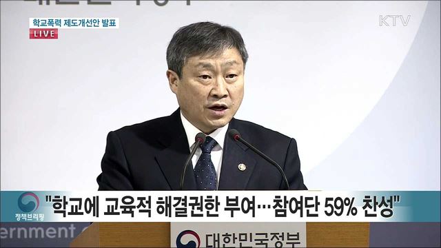 학교폭력 제도개선 방안 브리핑