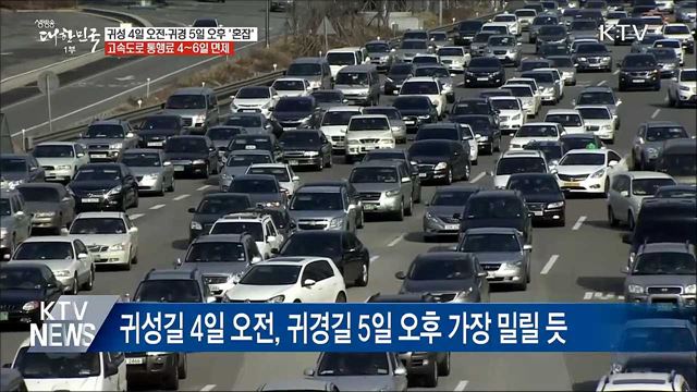설 귀성 4일 오전·귀경 5일 오후 '혼잡'