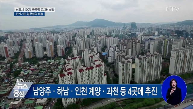 수도권 신규택지 유치원 모두 국공립으로