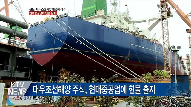 대우조선 민영화 착수···현대중공업에 현물 출자