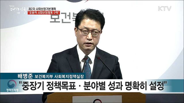 제2차 사회보장기본계획 “포용적 사회보장체계 구축” 