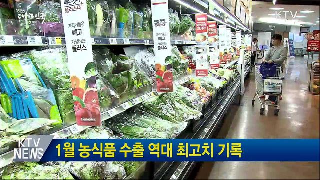 1월 농식품 수출 역대 최고치 기록