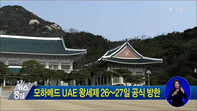 모하메드 UAE 왕세제 26~27일 공식 방한