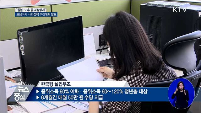 '한국형 실업부조' 도입···사회안전망 구축 '속도'