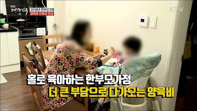 2019년 한부모가정 양육비 지원금 인상 [정책톡! 돈이툭!]