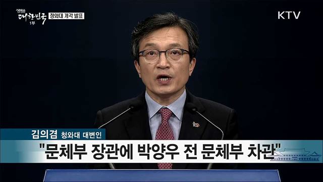 청와개 개각 발표