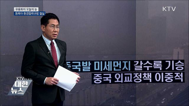동북아 환경협력규범 절실 [유용화의 오늘의 눈]