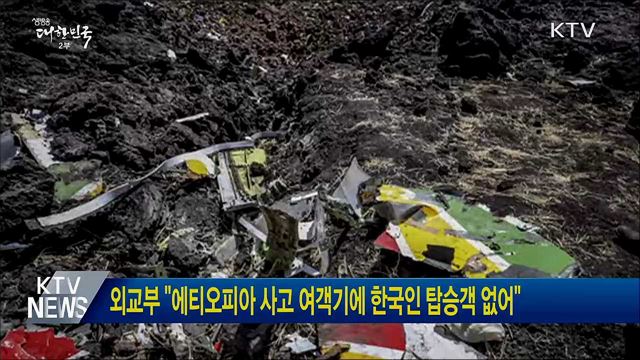 외교부 "에티오피아 사고 여객기에 한국인 탑승객 없어"