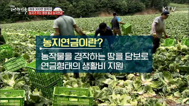 최대 300만 원까지···농지가 주는 평생 월급 농지연금 [정책톡! 돈이툭!]