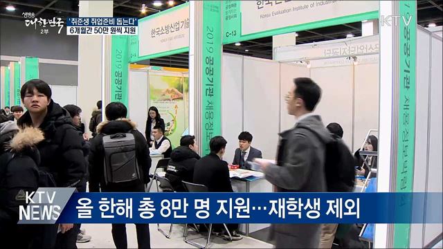 '취업 준비 돕는다'···6개월간 50만 원씩 지원